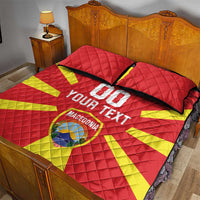 Custom Macedonia Quilt Bed Set Flag Style - Wonder Print Shop