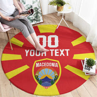 Custom Macedonia Round Carpet Flag Style - Wonder Print Shop