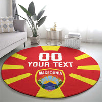 Custom Macedonia Round Carpet Flag Style - Wonder Print Shop