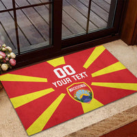 Custom Macedonia Rubber Doormat Flag Style - Wonder Print Shop