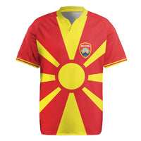 Custom Macedonia Rugby Jersey Flag Style - Wonder Print Shop