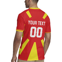 Custom Macedonia Rugby Jersey Flag Style - Wonder Print Shop