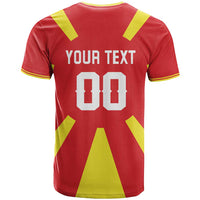 Custom Macedonia T Shirt Flag Style - Wonder Print Shop