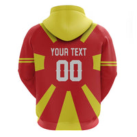 Custom Macedonia Zip Hoodie Flag Style - Wonder Print Shop