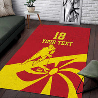 Macedonia Ice Hockey Custom Area Rug Go Champion - Wonder Print Shop