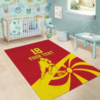 Macedonia Ice Hockey Custom Area Rug Go Champion - Wonder Print Shop