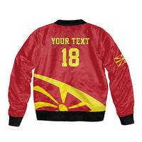 Macedonia Ice Hockey Custom Bomber Jacket Go Champion - Wonder Print Shop