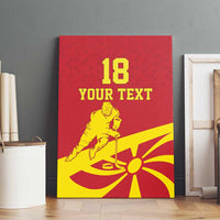 Macedonia Ice Hockey Custom Canvas Wall Art Go Champion - Wonder Print Shop