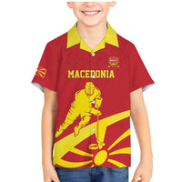 Macedonia Ice Hockey Custom Family Matching Mermaid Dress and Hawaiian Shirt Go Champion - Wonder Print Shop