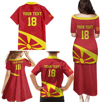 Macedonia Ice Hockey Custom Family Matching Puletasi and Hawaiian Shirt Go Champion - Wonder Print Shop