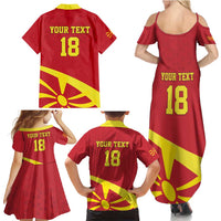 Macedonia Ice Hockey Custom Family Matching Summer Maxi Dress and Hawaiian Shirt Go Champion - Wonder Print Shop