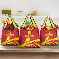 Macedonia Ice Hockey Custom Grocery Bag Go Champion - Wonder Print Shop