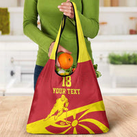 Macedonia Ice Hockey Custom Grocery Bag Go Champion - Wonder Print Shop
