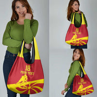 Macedonia Ice Hockey Custom Grocery Bag Go Champion - Wonder Print Shop