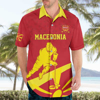 Macedonia Ice Hockey Custom Hawaiian Shirt Go Champion - Wonder Print Shop