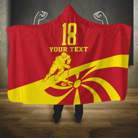 Macedonia Ice Hockey Custom Hooded Blanket Go Champion - Wonder Print Shop