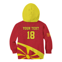Macedonia Ice Hockey Custom Kid Hoodie Go Champion - Wonder Print Shop
