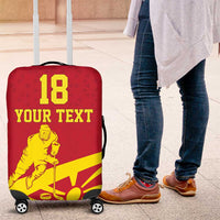 Macedonia Ice Hockey Custom Luggage Cover Go Champion - Wonder Print Shop