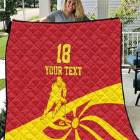 Macedonia Ice Hockey Custom Quilt Go Champion - Wonder Print Shop