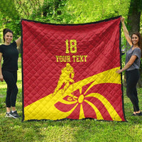 Macedonia Ice Hockey Custom Quilt Go Champion - Wonder Print Shop