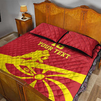 Macedonia Ice Hockey Custom Quilt Bed Set Go Champion - Wonder Print Shop