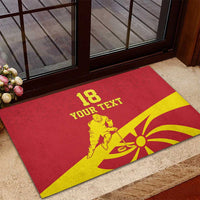 Macedonia Ice Hockey Custom Rubber Doormat Go Champion - Wonder Print Shop