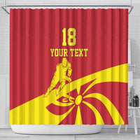 Macedonia Ice Hockey Custom Shower Curtain Go Champion - Wonder Print Shop