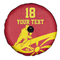 Macedonia Ice Hockey Custom Spare Tire Cover Go Champion - Wonder Print Shop