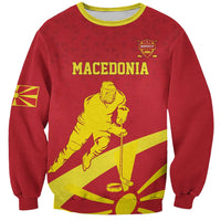 Macedonia Ice Hockey Custom Sweatshirt Go Champion - Wonder Print Shop