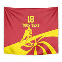 Macedonia Ice Hockey Custom Tapestry Go Champion - Wonder Print Shop