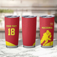 Macedonia Ice Hockey Custom Tumbler Cup Go Champion - Wonder Print Shop
