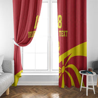 Macedonia Ice Hockey Custom Window Curtain Go Champion - Wonder Print Shop