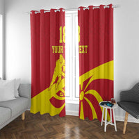 Macedonia Ice Hockey Custom Window Curtain Go Champion - Wonder Print Shop