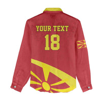 Macedonia Ice Hockey Custom Women Casual Shirt Go Champion - Wonder Print Shop