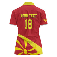 Macedonia Ice Hockey Custom Women Polo Shirt Go Champion - Wonder Print Shop