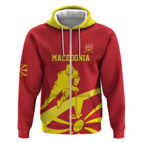 Macedonia Ice Hockey Custom Zip Hoodie Go Champion - Wonder Print Shop