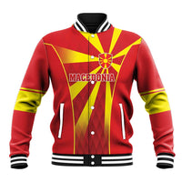 Custom Macedonia Football Baseball Jacket Come On Lavovi - Wonder Print Shop
