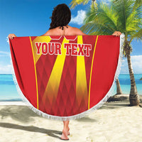 Custom Macedonia Football Beach Blanket Come On Lavovi - Wonder Print Shop