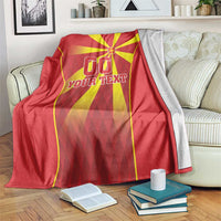 Custom Macedonia Football Blanket Come On Lavovi - Wonder Print Shop
