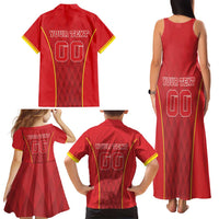 Custom Macedonia Football Family Matching Tank Maxi Dress and Hawaiian Shirt Come On Lavovi - Wonder Print Shop