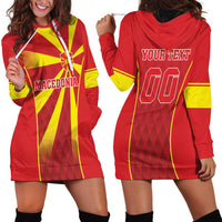 Custom Macedonia Football Hoodie Dress Come On Lavovi - Wonder Print Shop
