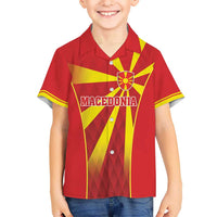 Custom Macedonia Football Kid Hawaiian Shirt Come On Lavovi - Wonder Print Shop