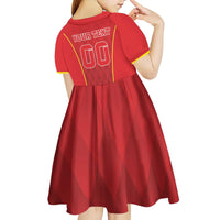 Custom Macedonia Football Kid Short Sleeve Dress Come On Lavovi - Wonder Print Shop