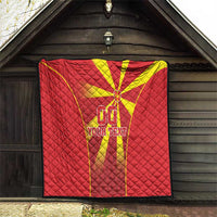 Custom Macedonia Football Quilt Come On Lavovi - Wonder Print Shop