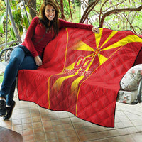 Custom Macedonia Football Quilt Come On Lavovi - Wonder Print Shop