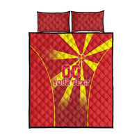 Custom Macedonia Football Quilt Bed Set Come On Lavovi - Wonder Print Shop