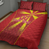 Custom Macedonia Football Quilt Bed Set Come On Lavovi - Wonder Print Shop