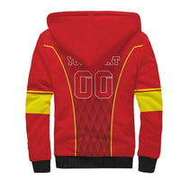 Custom Macedonia Football Sherpa Hoodie Come On Lavovi - Wonder Print Shop