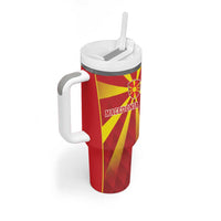 Custom Macedonia Football Tumbler With Handle Come On Lavovi - Wonder Print Shop