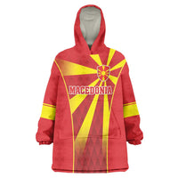 Custom Macedonia Football Wearable Blanket Hoodie Come On Lavovi - Wonder Print Shop